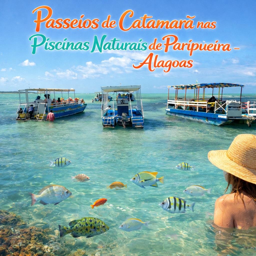 Passeio Piscinas Naturais de Paripueira - Catamarã e Lancha - Fotos e Vídeos