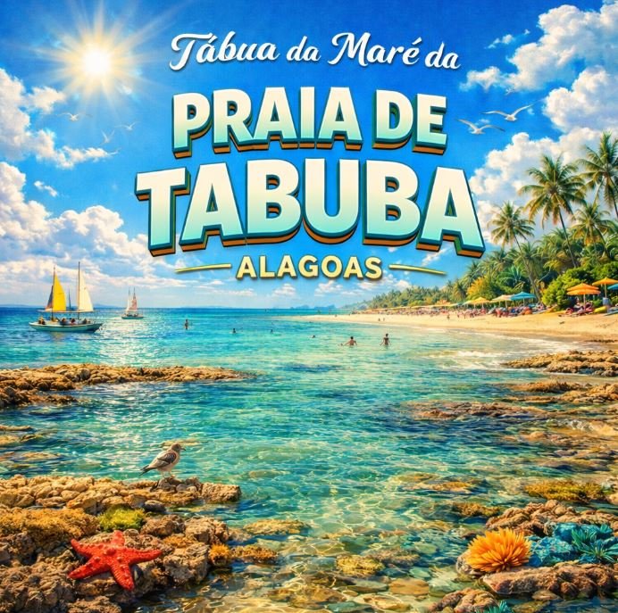 Tábua da Maré da Praia de Tabuba - Alagoas