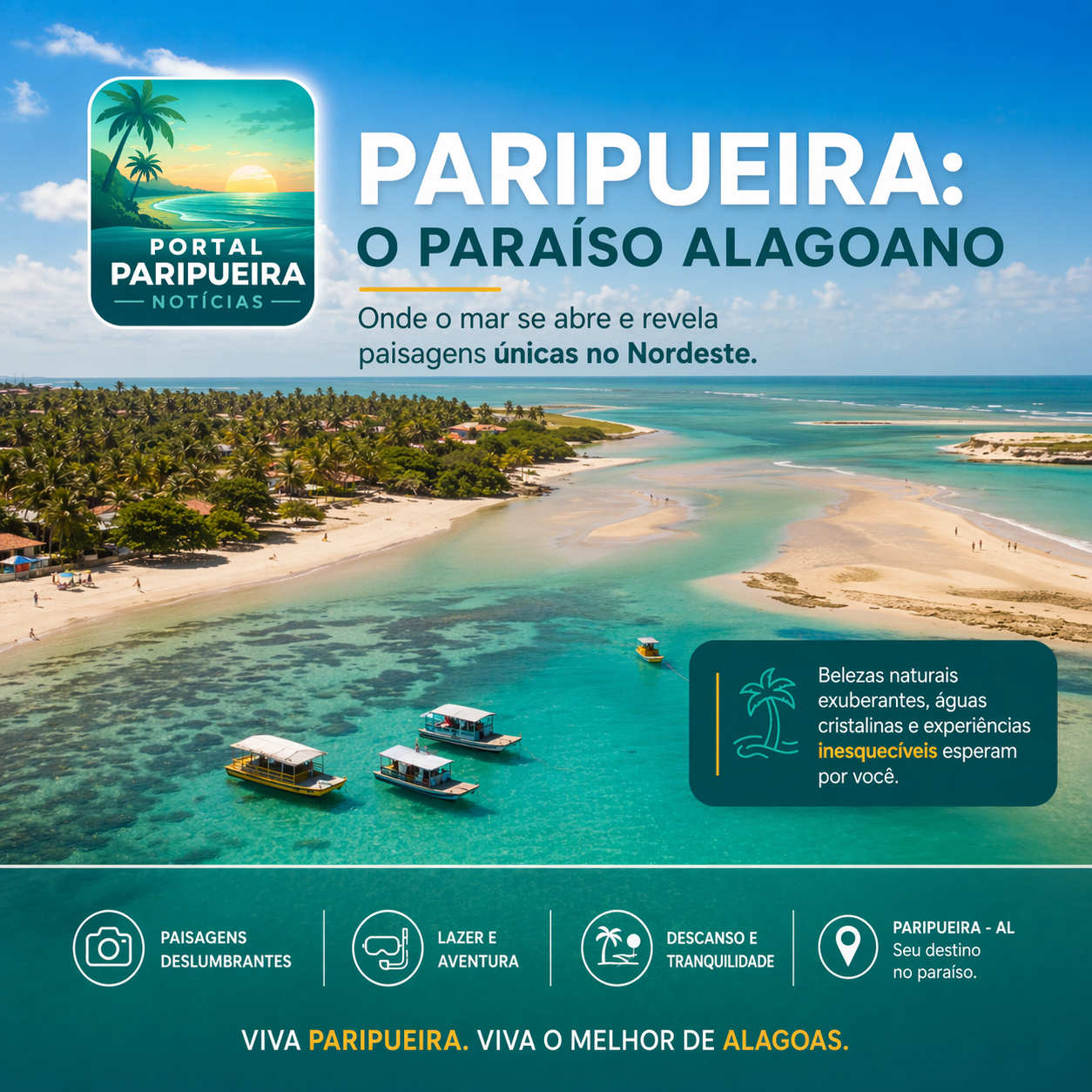 Paripueira o paraíso alagoano onde o mar se abre e revela paisagens únicas no Nordeste
