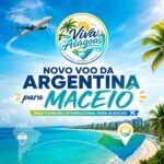 Alagoas fortalece turismo internacional com novo voo direto da Argentina para Maceió