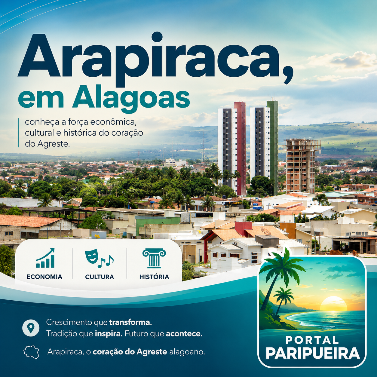 Arapiraca, em Alagoas conheça a força econômica, cultural e histórica do coração do Agreste - www.paripueira.com