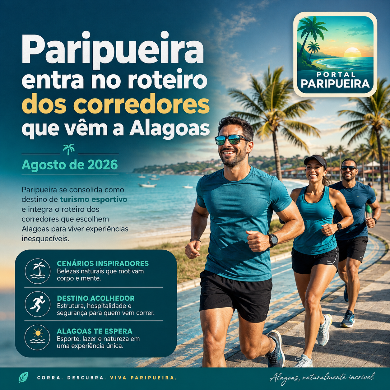 Paripueira entra no roteiro dos corredores que vêm a Alagoas em agosto de 2026 - www.paripueira.com