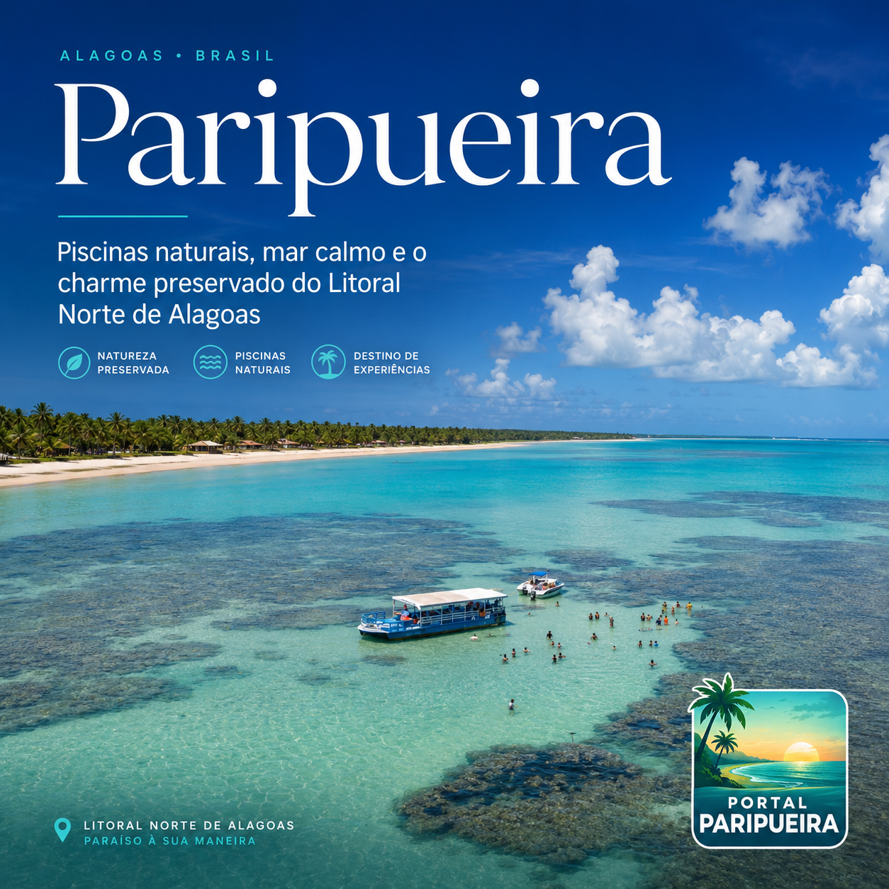Paripueira o destino ideal para quem busca mar azul, tranquilidade e beleza natural