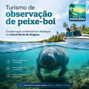 Turismo de observação de peixe-boi reforça a importância da conservação ambiental no Litoral Norte de Alagoas - instagram-portal_paripueira