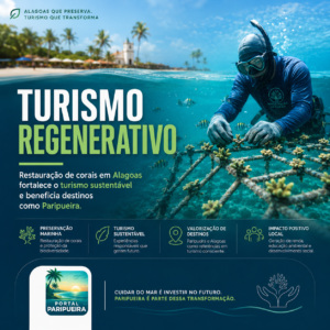 Turismo regenerativo Restauração de corais em Alagoas fortalece turismo sustentável e beneficia destinos como Paripueira