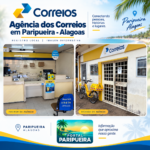 Agência dos Correios em Paripueira - Alagoas