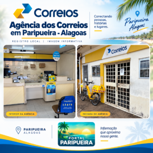 Agência dos Correios em Paripueira - Alagoas